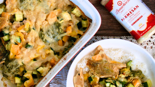 Chick'n Zucchini Casserole - Panacheeza