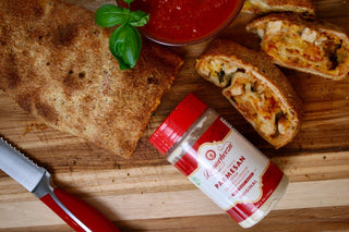 Plant-Based Chick'n Parmesan Stromboli